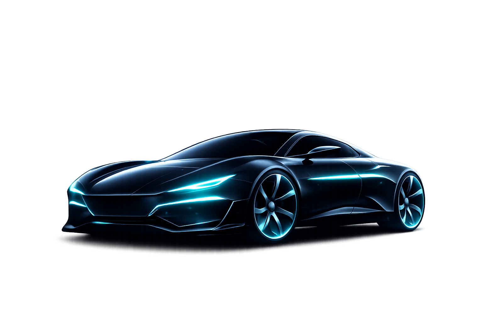 Futuristic AI-powered car